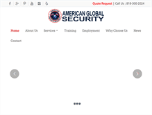 Tablet Screenshot of americanglobalsecurity.com
